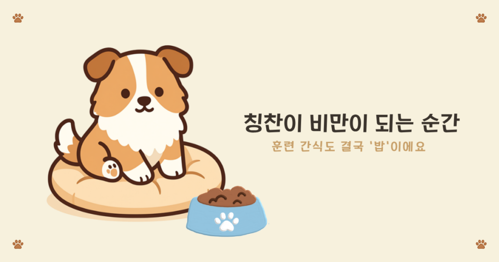 훈련 간식 하루 칼로리 10퍼센트 룰